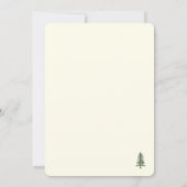 Einfacher Bogen-Weihnachtsbaum Grün Kariert Dankeskarte (Rückseite)