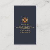 Einfacher Börse-Diagramm-Anlageverwalter Visitenkarte (Rückseite)