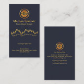 Einfacher Börse-Diagramm-Anlageverwalter Visitenkarte (Vorne/Hinten)