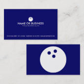 einfacher Bowling Visitenkarte (Vorne/Hinten)