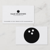 einfacher Bowling Visitenkarte (Vorne/Hinten)