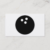 einfacher Bowling Visitenkarte (Rückseite)