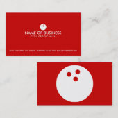 einfacher Bowling Visitenkarte (Vorne/Hinten)