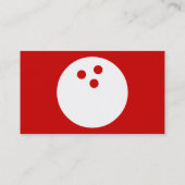 einfacher Bowling Visitenkarte (Rückseite)