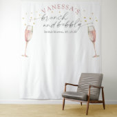 Einfacher Brunch und Brautparty-Hintergrund Wandteppich (Beispiel)