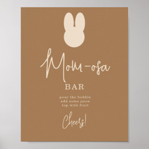 Einfacher Bunny MOm-osa Bar Poster