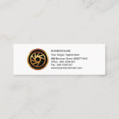 Einfacher bunter logistischer Fracht-Transport Mini Visitenkarte (Rückseite)