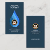 Einfacher bunter Wasser-Tropfen-Klempner Visitenkarte (Vorne/Hinten)