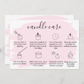 Einfacher Candle Care Vielen Dank, dass Sie Ihr Lo Dankeskarte (Vorne/Hinten)