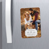 Einfacher Charm Save the Date Magnet