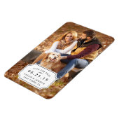 Einfacher Charm Save the Date Magnet (Linke Seite)