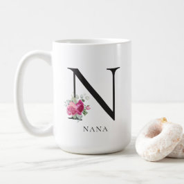 Einfacher Chic Sweet Peonies Nana 15oz Tasse