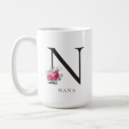 Einfacher Chic Sweet Peonies Nana 15oz Tasse