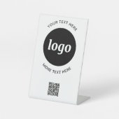 Einfacher Code für Logos und Text Sockelschild (Vorderseite)