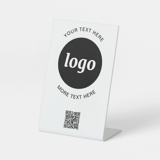 Einfacher Code für Logos und Text Sockelschild (Vorderseite)