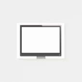 Einfacher Computer-Monitor-Entwurf Post-it Klebezettel (Vorderseite)