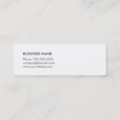 Einfacher cooler Beschaffenheits-Grau-Berater Mini Visitenkarte (Rückseite)