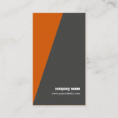 Einfacher cooler orange geometrischer Berater Visitenkarte (Vorderseite)