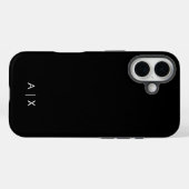 Einfacher Coupname mit Monogramm Case-Mate iPhone Hülle (Rückseite (Horizontal))