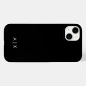 Einfacher Coupname mit Monogramm Case-Mate iPhone Hülle (Rückseite (Horizontal))