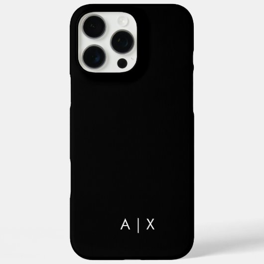 Einfacher Coupname mit Monogramm Case-Mate iPhone Hülle (Rückseite)