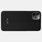 Einfacher Coupname mit Monogramm Case-Mate iPhone Hülle (Rückseite (Horizontal))