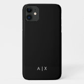 Einfacher Coupname mit Monogramm Case-Mate iPhone Hülle (Rückseite)