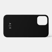 Einfacher Coupname mit Monogramm Case-Mate iPhone Hülle (Rückseite (Horizontal))