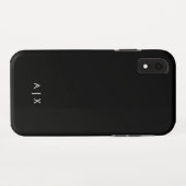 Einfacher Coupname mit Monogramm Case-Mate iPhone Hülle (Rückseite (Horizontal))