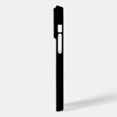 Einfacher Coupname mit Monogramm Case-Mate iPhone Hülle (Rückseite / Links)