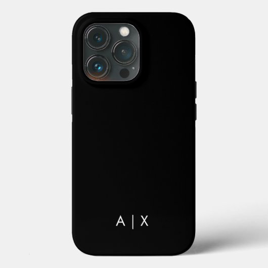 Einfacher Coupname mit Monogramm Case-Mate iPhone Hülle (Rückseite)