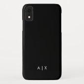 Einfacher Coupname mit Monogramm Case-Mate iPhone Hülle (Rückseite)