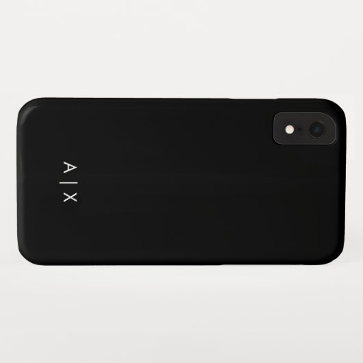 Einfacher Coupname mit Monogramm Case-Mate iPhone Hülle (Rückseite (Horizontal))