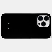 Einfacher Coupname mit Monogramm Case-Mate iPhone Hülle (Rückseite (Horizontal))