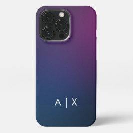 Einfacher Coupname mit Monogramm iPhone 13 Pro Hülle