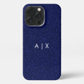 Einfacher Coupname mit Monogramm iPhone Hülle (Rückseite)