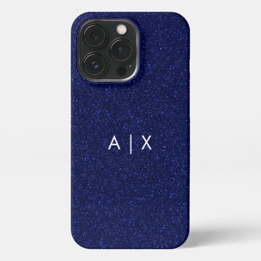 Einfacher Coupname mit Monogramm iPhone Hülle (Rückseite)