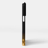 Einfacher Coupname mit Monogramm iPhone Hülle (Rechte Seite)