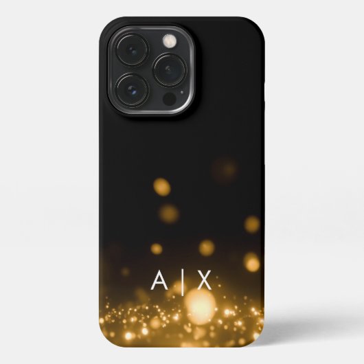 Einfacher Coupname mit Monogramm iPhone Hülle (Rückseite)