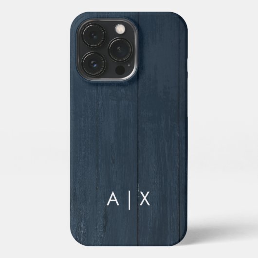 Einfacher Coupname mit Monogramm iPhone Hülle (Rückseite)