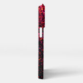 Einfacher Coupname mit Monogramm iPhone Hülle (Rechte Seite)