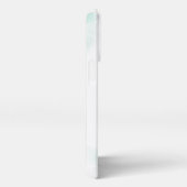 Einfacher Coupname mit Monogramm iPhone Hülle (Rechte Seite)