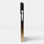 Einfacher Coupname mit Monogramm iPhone Hülle (Linke Seite)