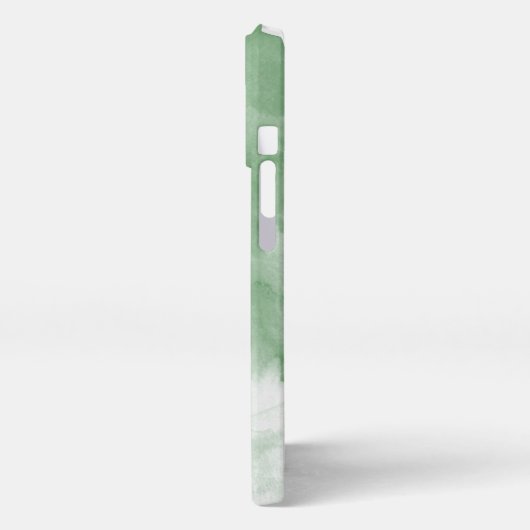 Einfacher Coupname mit Monogramm iPhone Hülle (Linke Seite)