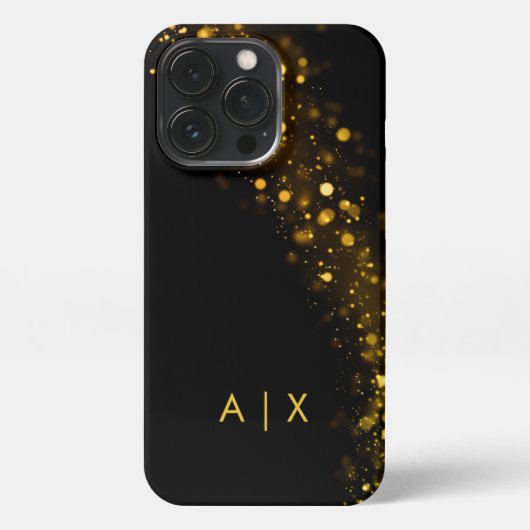 Einfacher Coupname mit Monogramm iPhone Hülle (Rückseite)