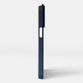 Einfacher Coupname mit Monogramm iPhone Hülle (Rechte Seite)