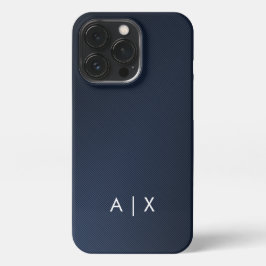 Einfacher Coupname mit Monogramm iPhone 13 Pro Hülle