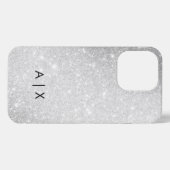 Einfacher Coupname mit Monogramm iPhone Hülle (Rückseite (Horizontal))