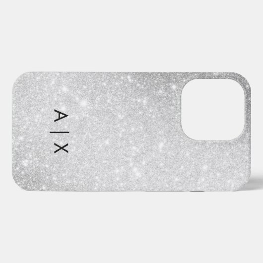 Einfacher Coupname mit Monogramm iPhone Hülle (Rückseite (Horizontal))