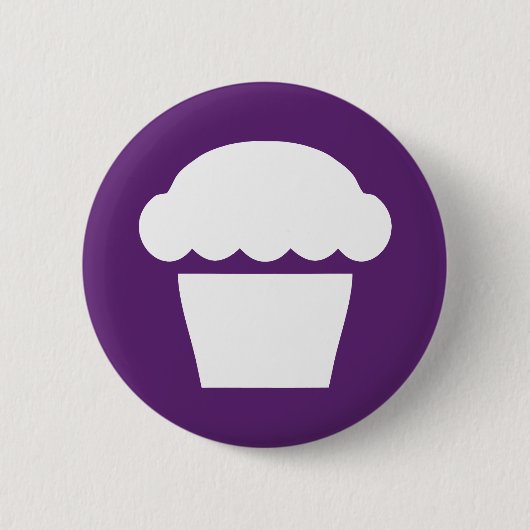 einfacher Cupcake Muffin Button (Vorderseite)